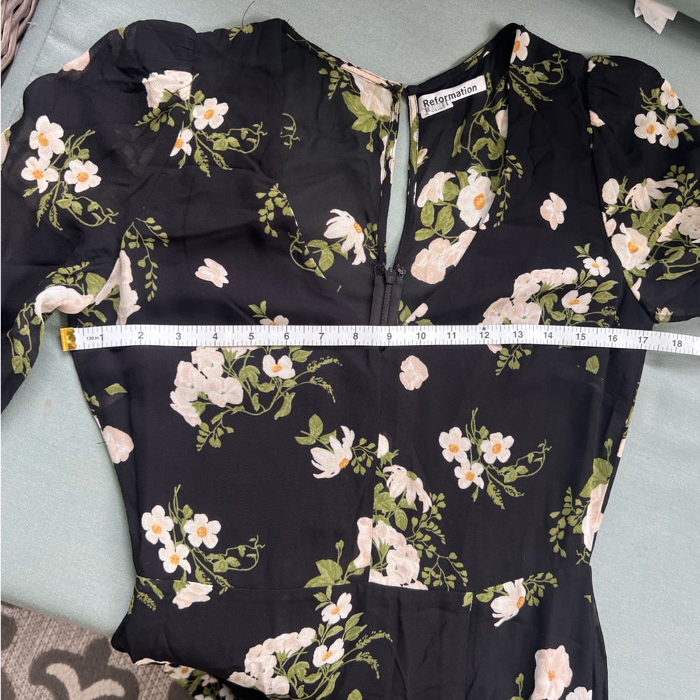 Reformation Black Floral Maxi Dress - Picture 14 of 15